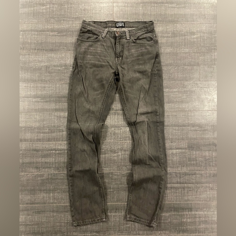 Free World Grey Straight Jeans 31x32